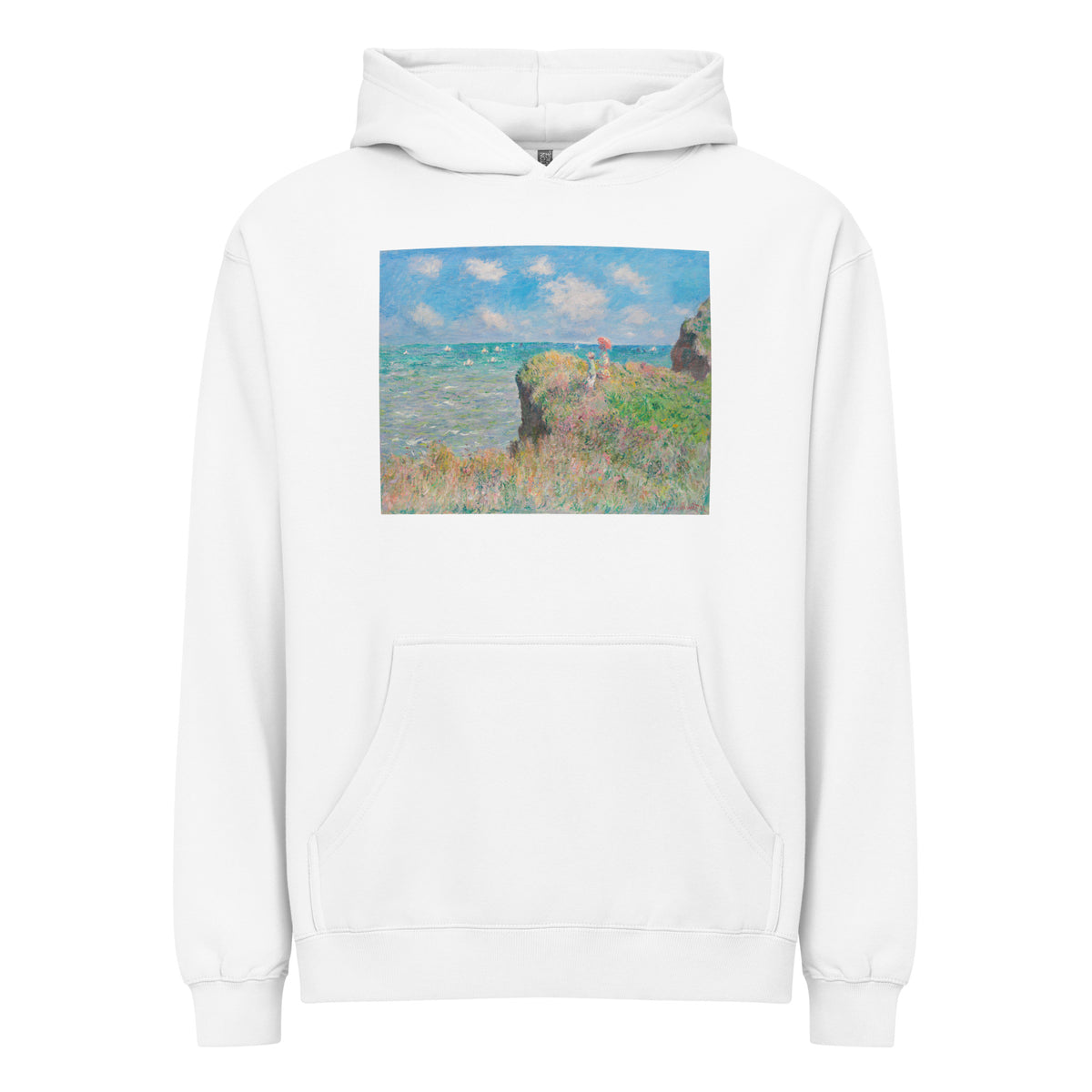 White Hoodie Cliff Walk At Pourville Signature