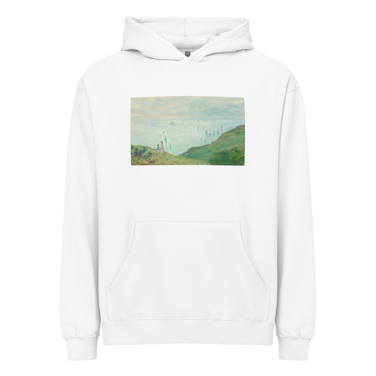 White Hoodie Cliffs At Pourville Signature