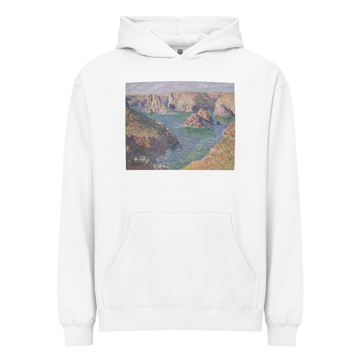 White Hoodie Port-Domois Belle-Isle Signature