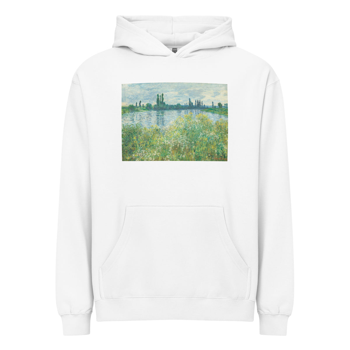 White Hoodie Banks Of The Seine Vetheuil Signature