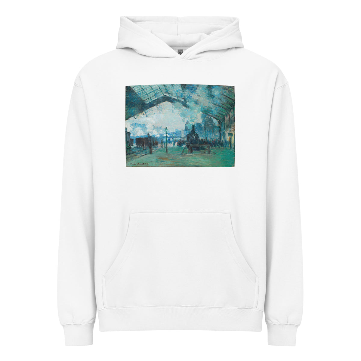 White Hoodie Arrival Of The Normandy Train Gare Saint-Lazare Signature