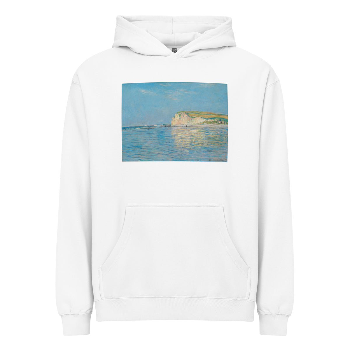 White Hoodie Low Tide At Pourville Near Dieppe Signature