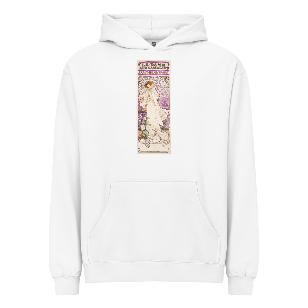 White Hoodie La Dame Aux Camelias Sarah Bernhardt Signature