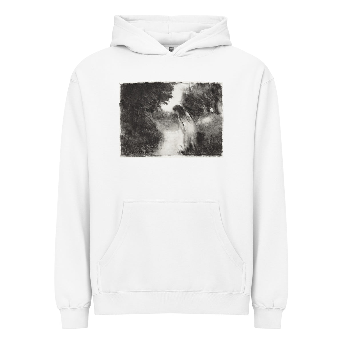 White Hoodie A Bather Signature
