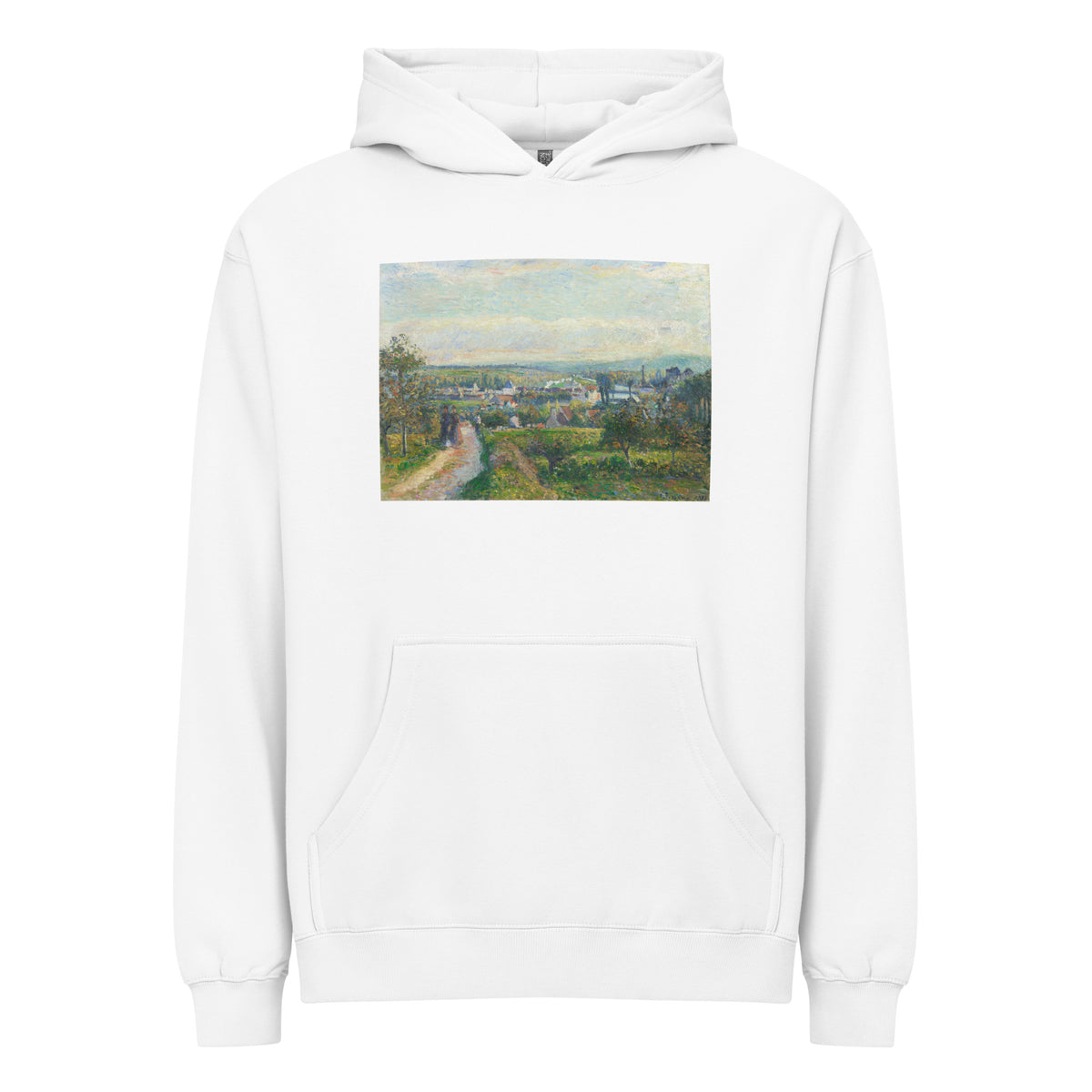 White Hoodie View Of Saint-Ouen-L Aumone Signature