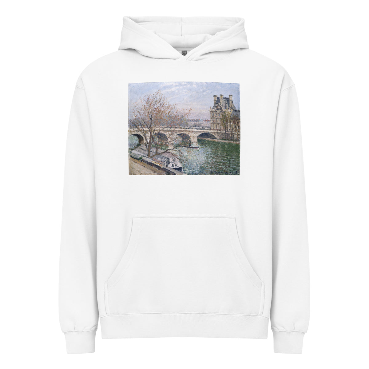 White Hoodie The Pont Royal And The Pavillon De Flore Signature