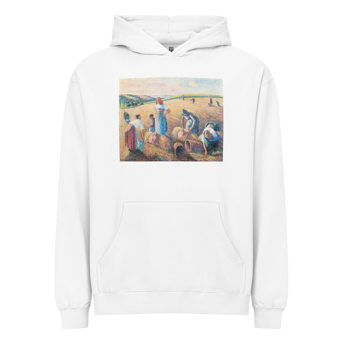 White Hoodie The Gleaners Painting In High Resolution Signature