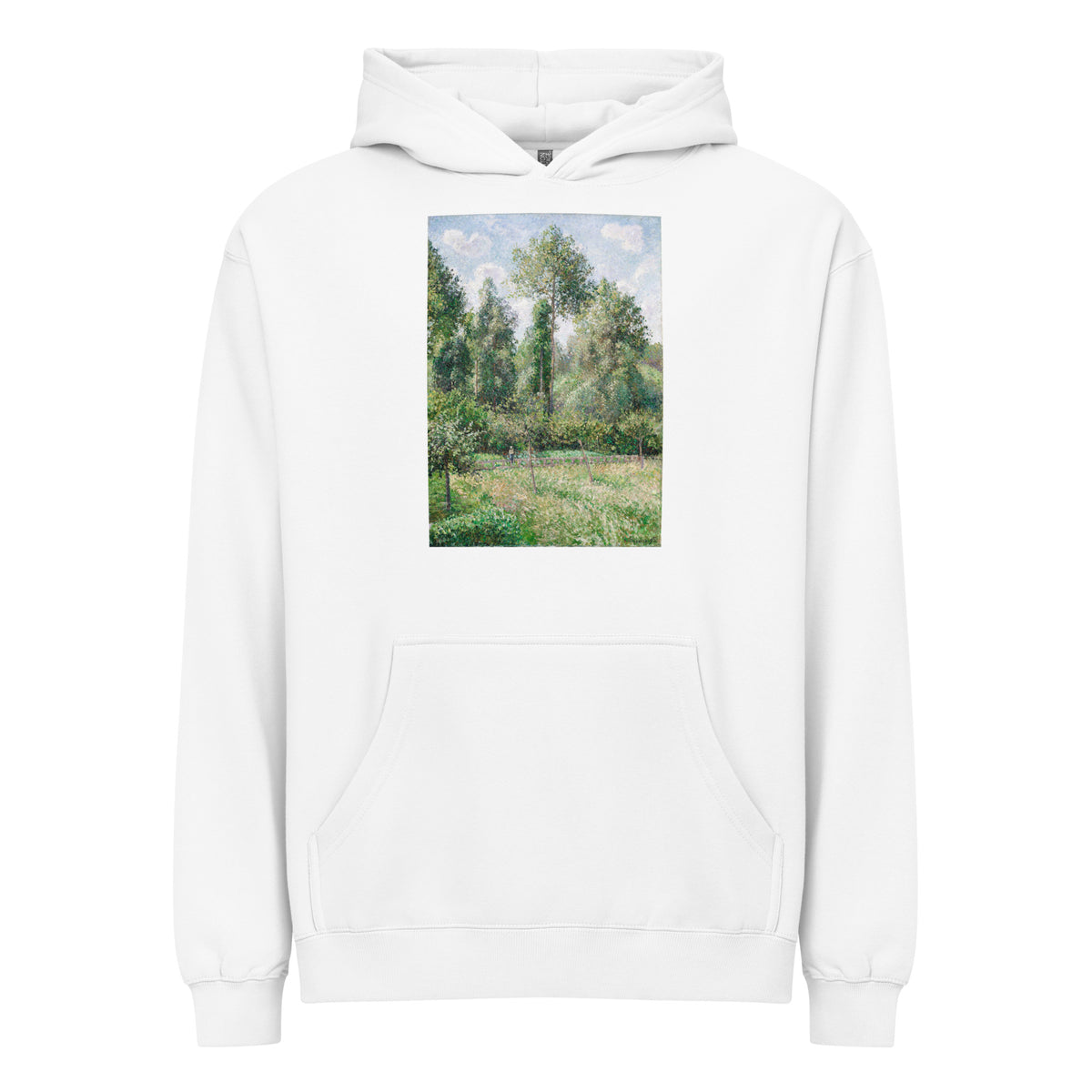 White Hoodie Poplars Eragny Signature