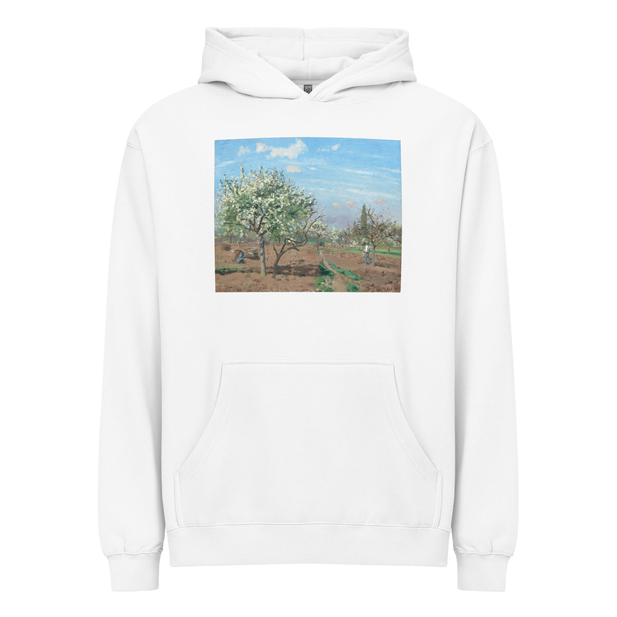 White Hoodie Orchard In Bloom Louveciennes Signature