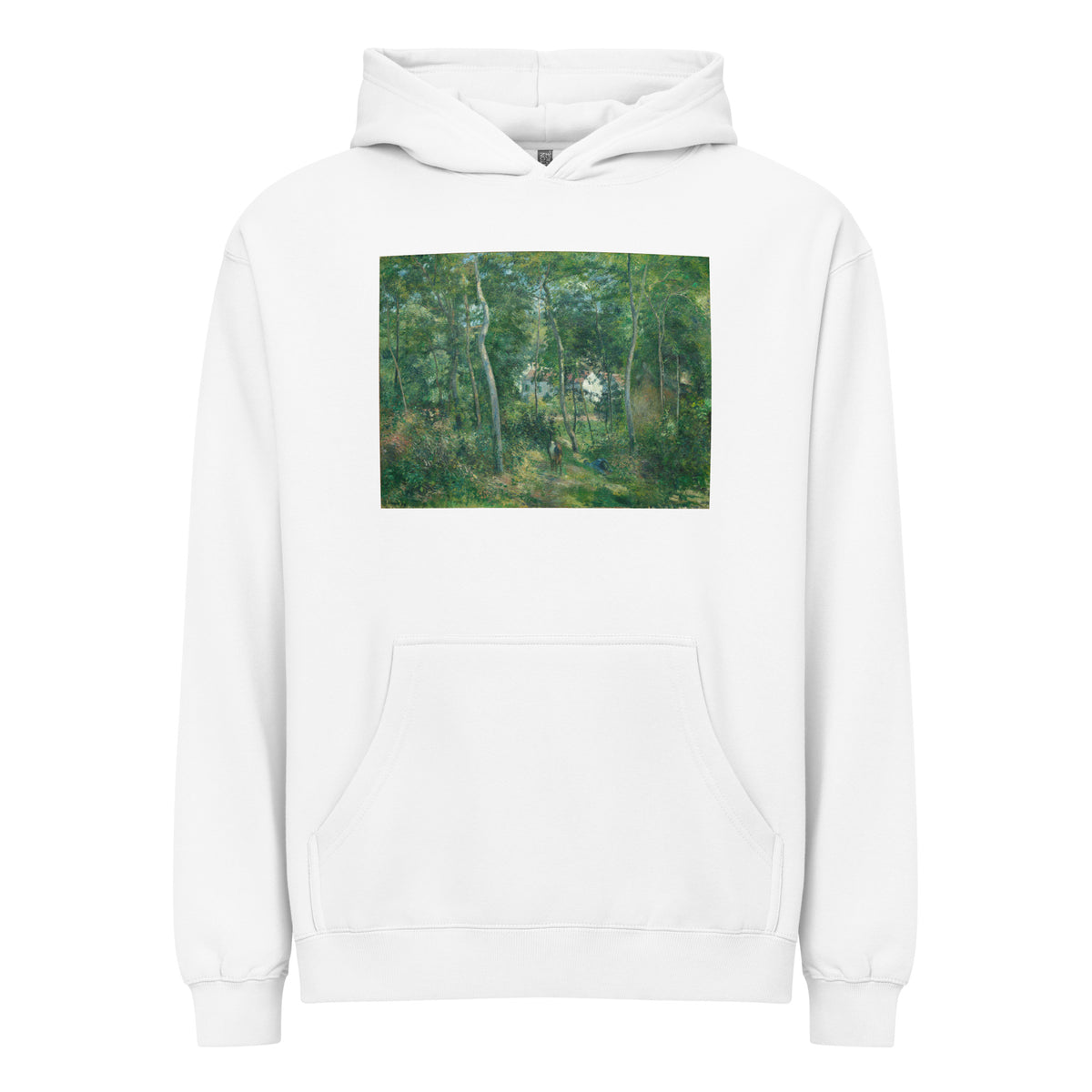 White Hoodie Edge Of The Woods Near L Hermitage Pontoise Signature