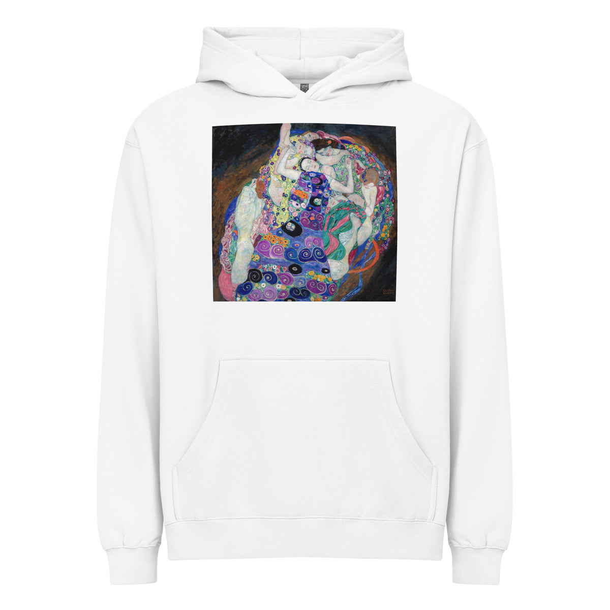 White Hoodie Gustav Klimt The Virgin Famous Painting Signature