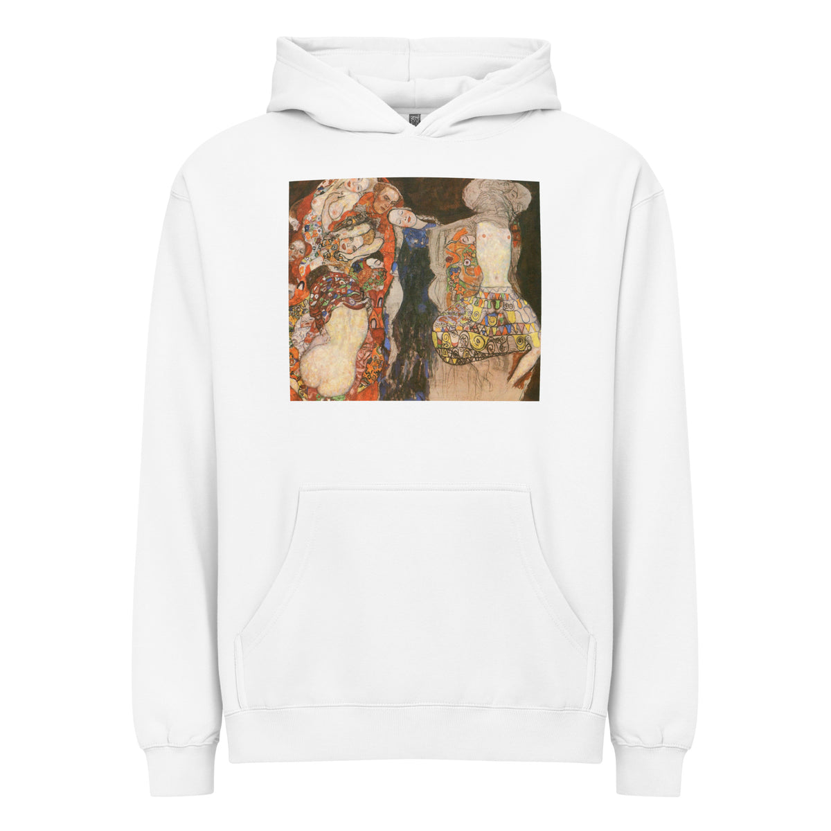 White Hoodie Gustav Klimt The Bride Famous Painting Signature