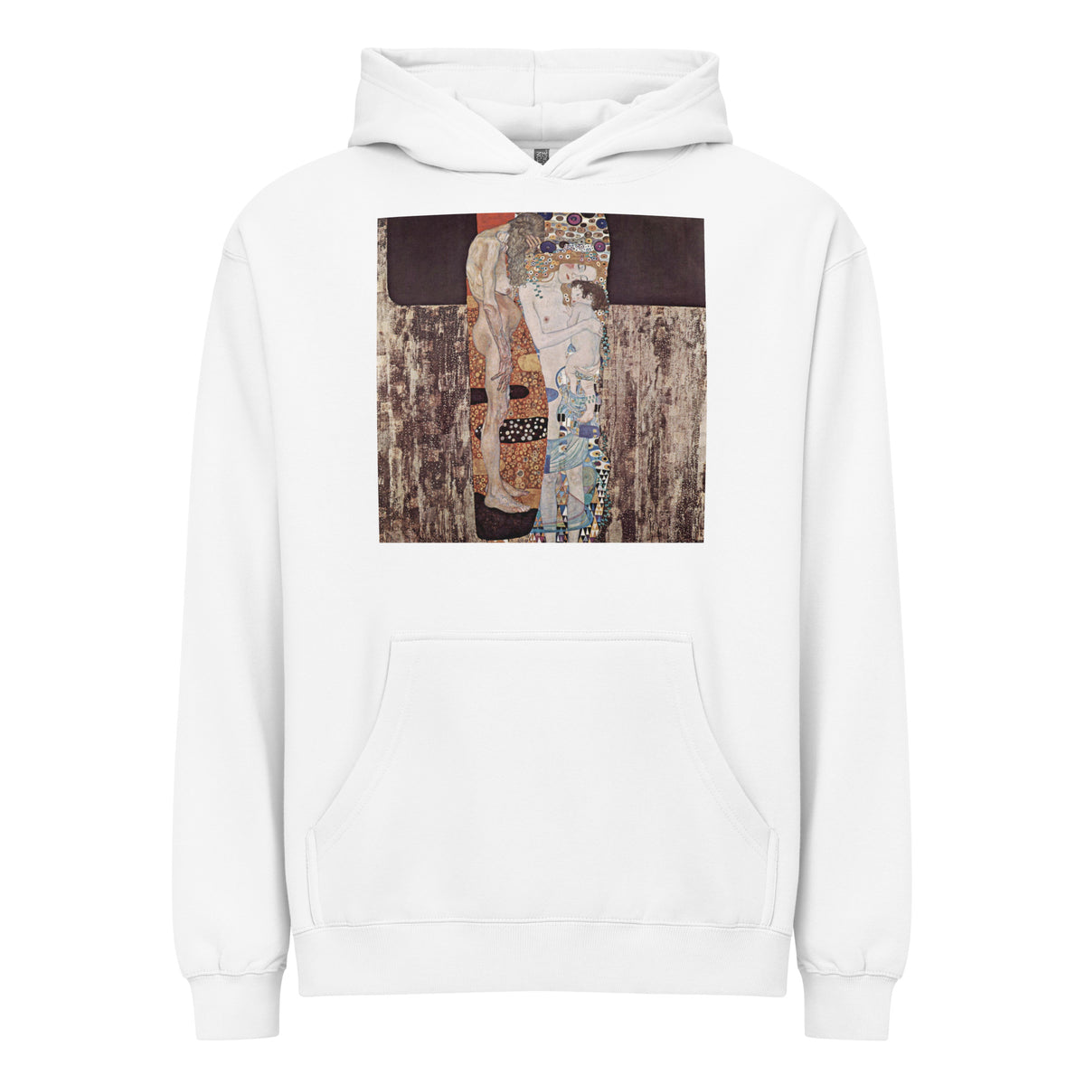 White Hoodie Gustav Klimt The Three Ages Of The Woman Famous Painting Signature