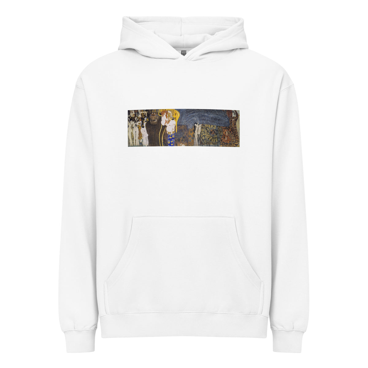 White Hoodie Gustav Klimt The Hostile Powers Famous Painting Signature