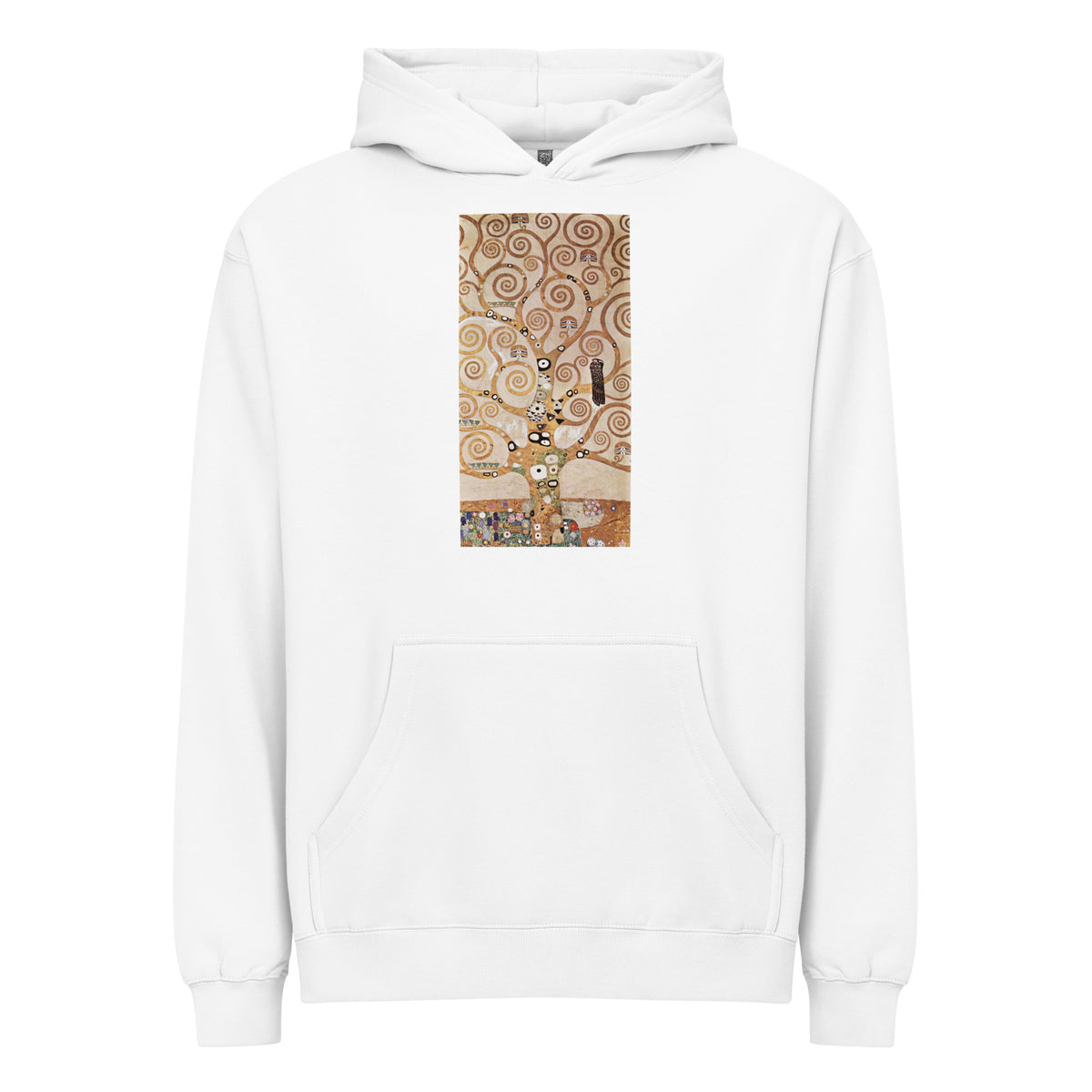 White Hoodie Gustav Klimt L Arbre De Vie Famous Painting Signature