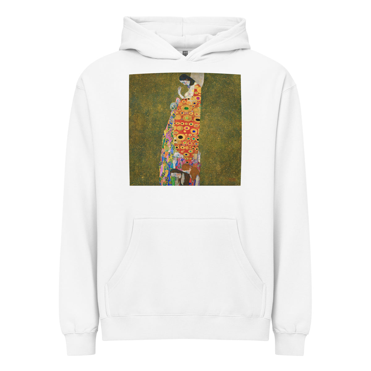 White Hoodie Gustav Klimt Hope II Famous Painting Signature
