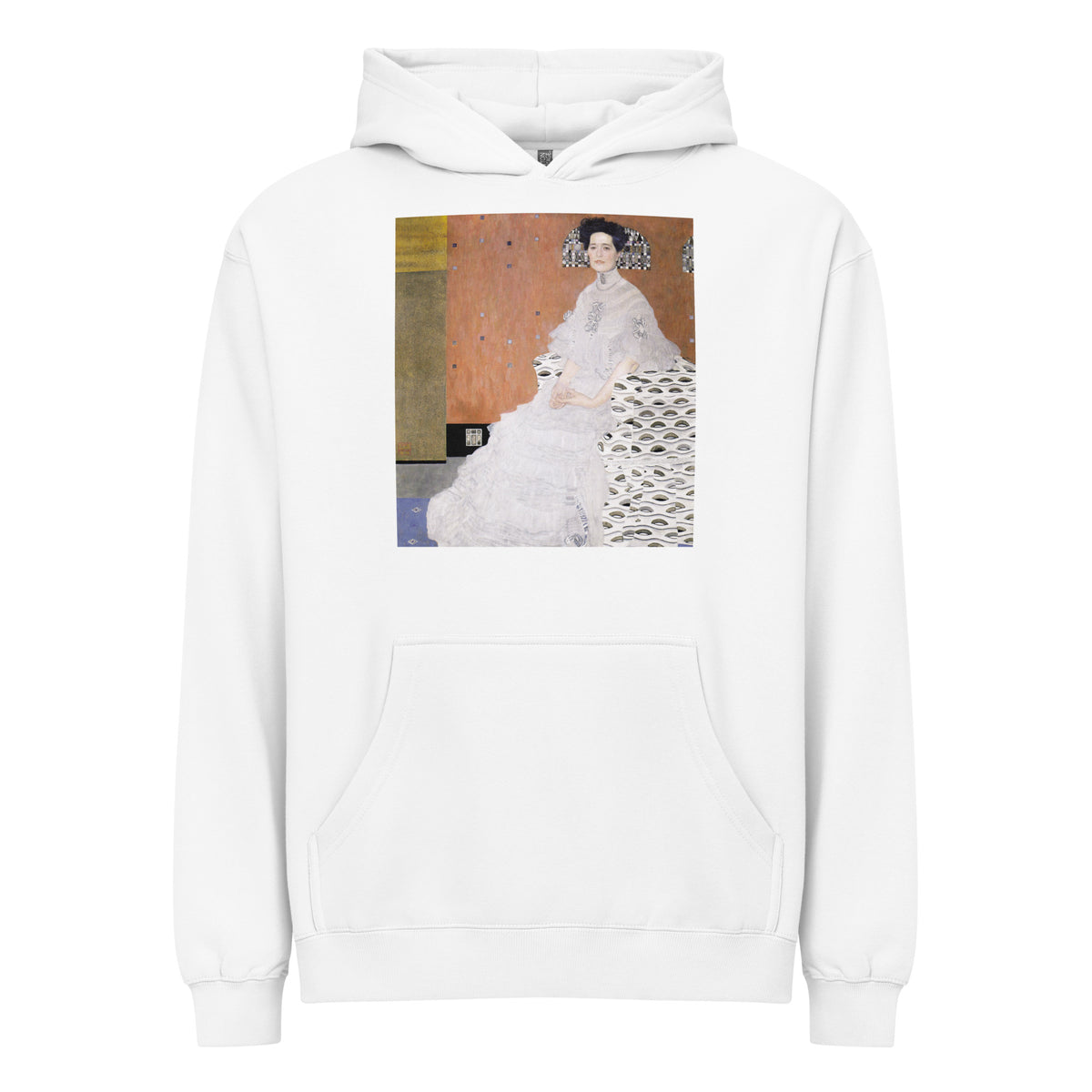 White Hoodie Gustav Klimt Bildnis Fritza Riedler Famous Painting Signature