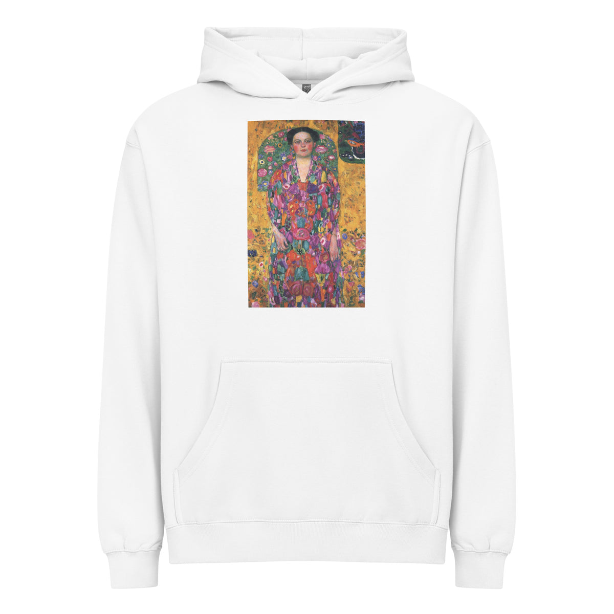 White Hoodie Gustav Klimt Portrait Of Eugenia Primavesi Famous Painting Signature