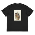 Black T-shirt Wekau Sceloglaux Albifacies Illustrated - Elizabeth Gould 1804 Signature