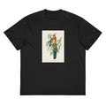 Black T-shirt Rose-Hill Parakeet Platycercus Eximius Illustrated - Elizabeth Gould 1804 Signature