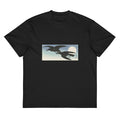 Black T-shirt Crows At Full Moon - Ohara Koson 1925 Signature