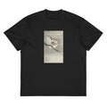 Black T-shirt Long-Eared Owl In Ginkgo - Ohara Koson 1900 Signature