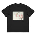 Black T-shirt Songbird On Blossom Branch - Ohara Koson 1900 Signature