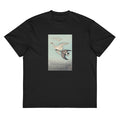 Black T-shirt Great Geese In Flight - Ohara Koson 1925 Signature