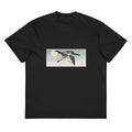 Black T-shirt Birds At Full Moon - Ohara Koson 1900 Signature