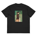 Black T-shirt Young Woman In A Garden Jeune Femme Dans Un Jardin Painting In High Resolution Signature