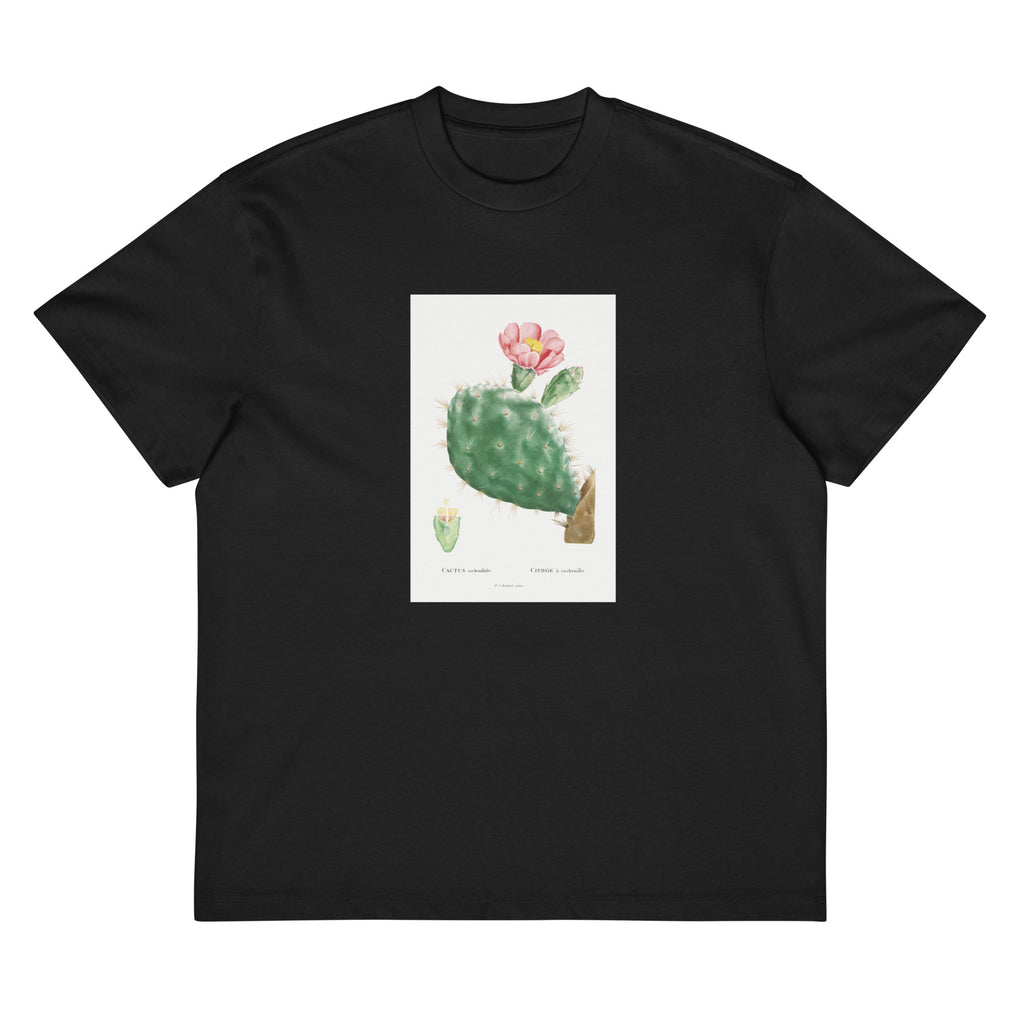 Black T-shirt Cactus Cochenillifer Image Signature