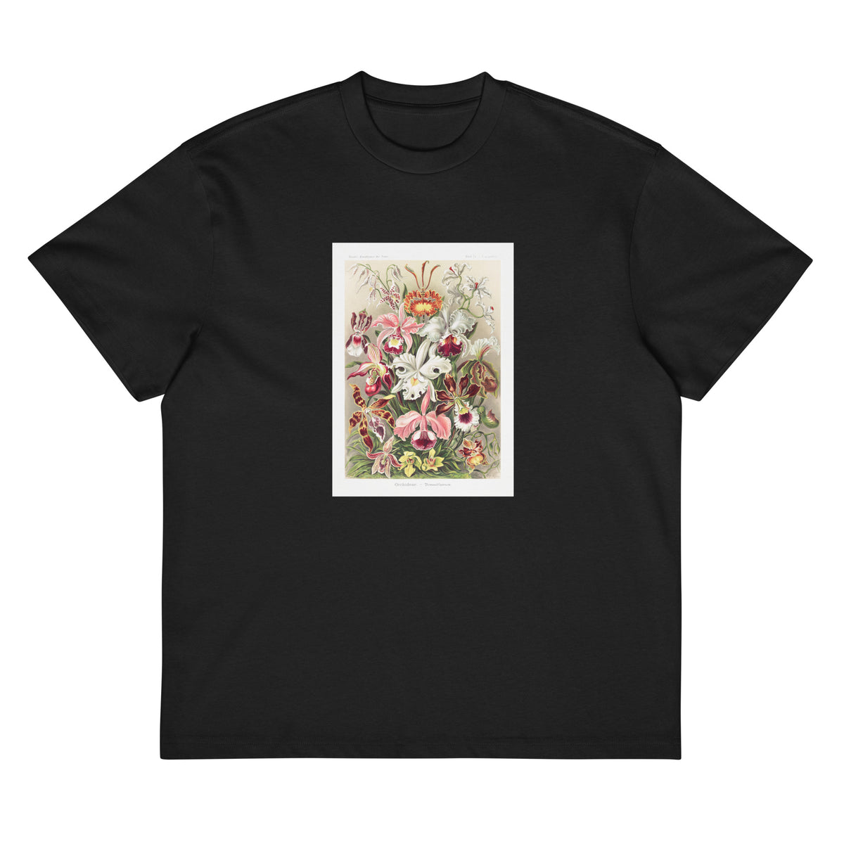 Black T-shirt Orchideae Denusblumen A Giltsch Gem Signature