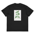 Black T-shirt Tetragonia Expansa New Zealand Spinach Signature