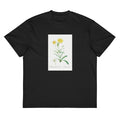 Black T-shirt Mesembryanthemum Helianthoides Spatula Leaved Fig Marigold - Pierre-Joseph 1799 Signature