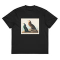 Black T-shirt Violet-Green Cormorant And Townsend S Cormorant - John James Audubon 1827 Signature