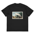Black T-shirt White Heron Signature