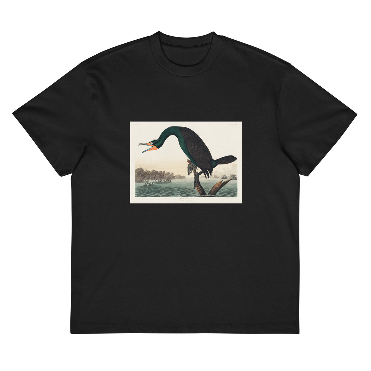 Black T-shirt Florida Cormorant Signature