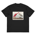 Black T-shirt Scarlet Ibis - John James Audubon 1827 Signature