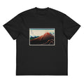 Black T-shirt Sanka Hakuu - Katsushika Hokusai 1760 Signature