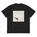 Black T-shirt Two Pigeons - Ohara Koson 1877 Signature