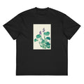 Black T-shirt Blooming Hosta - Ohara Koson 1920 Signature