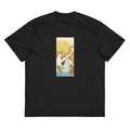 Black T-shirt Japanese Wagtail On Lotus Plant - Ohara Koson 1925 Signature