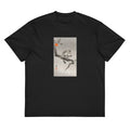 Black T-shirt Monkey In Cockatoo - Ohara Koson 1900 Signature