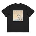 Black T-shirt Kingfisher In The Snow - Ohara Koson 1925 Signature