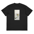 Black T-shirt Couple Pheasants And Cherry Blossom - Ohara Koson 1900 Signature