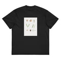 Black T-shirt Plants Part - Pierre-Joseph Redoute 1759 Signature