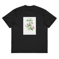 Black T-shirt Flesh-Pink Multiflora Rosa Multiflora Carnea Signature