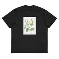 Black T-shirt Rosa X Alba Also Known As The White Leaf Of Fleury Rosa Alba Foliacea Signature