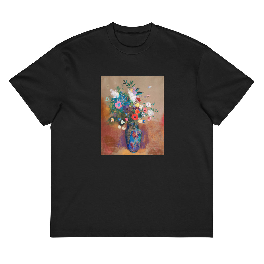 Black T-shirt Bouquet Of Flowers 1900 1905 Signature