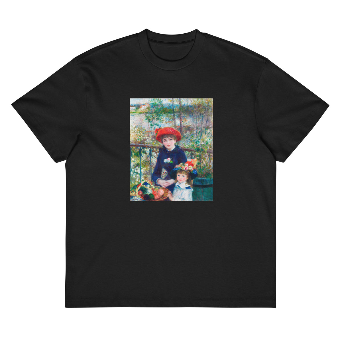 Black T-shirt Two Sisters On The Terrace Signature